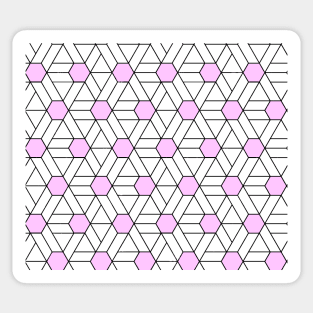 Pink Diamond Fashion Print Pattern Sticker